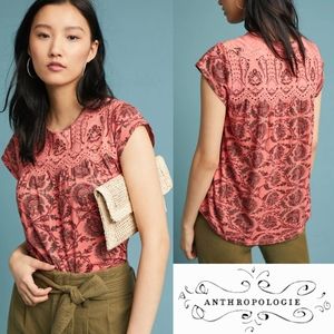 Anthro Postmark Penelope Printed Top